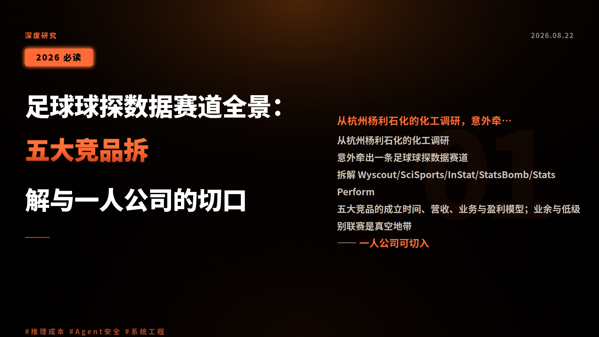 足球球探数据赛道全景:五大竞品拆解与一人公司的切口