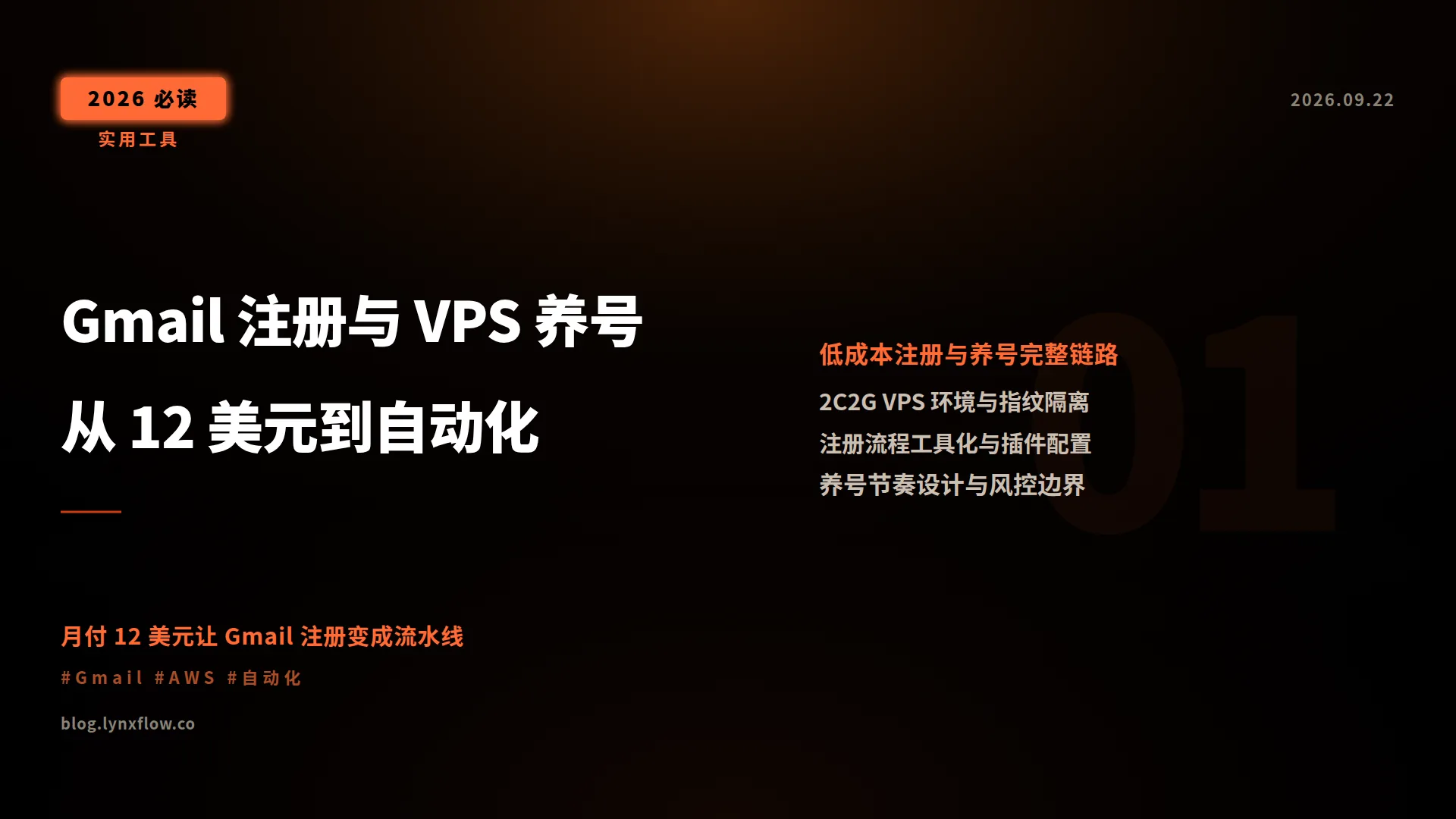 谷歌账号注册与 VPS 养号实操指南：从 12 美元 AWS 服务器到自动化养号