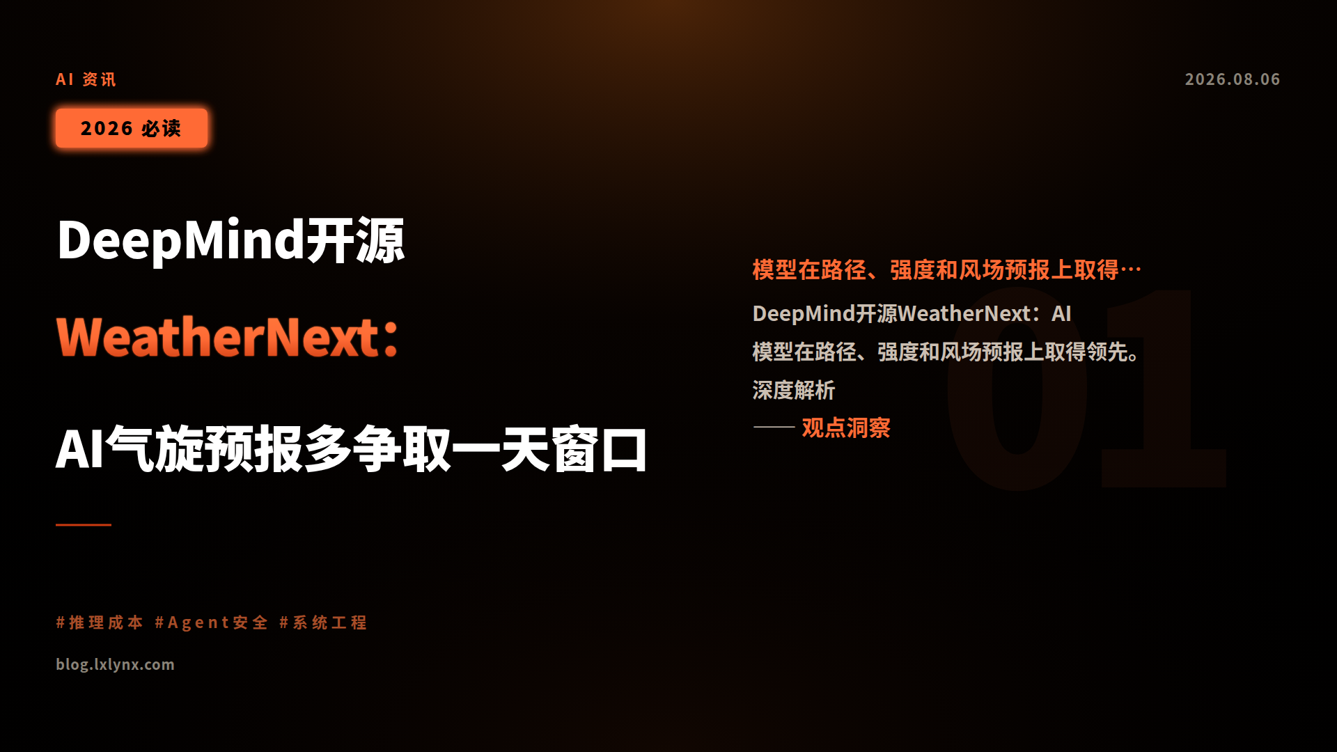 DeepMind开源WeatherNext:AI气旋预报多争取一天窗口