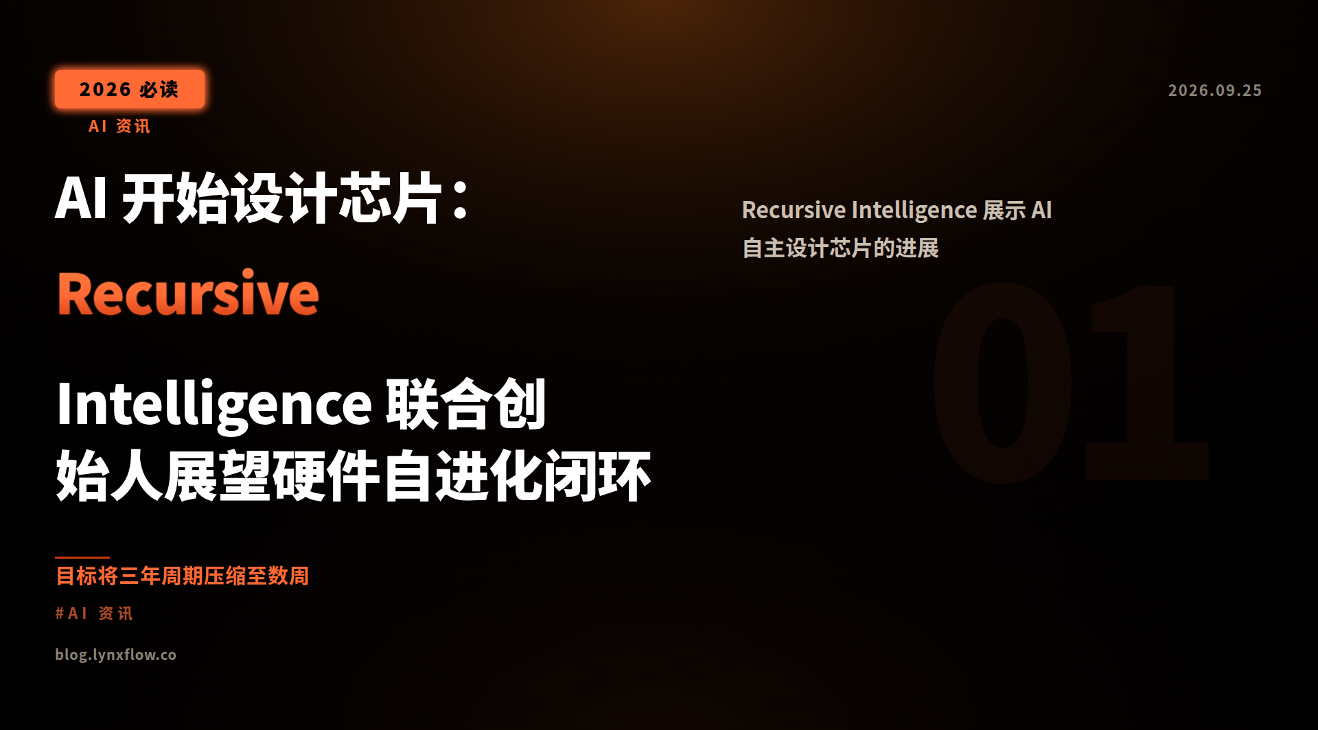 AI 开始设计芯片:Recursive Intelligence 联合创始人展望硬件自进化闭环