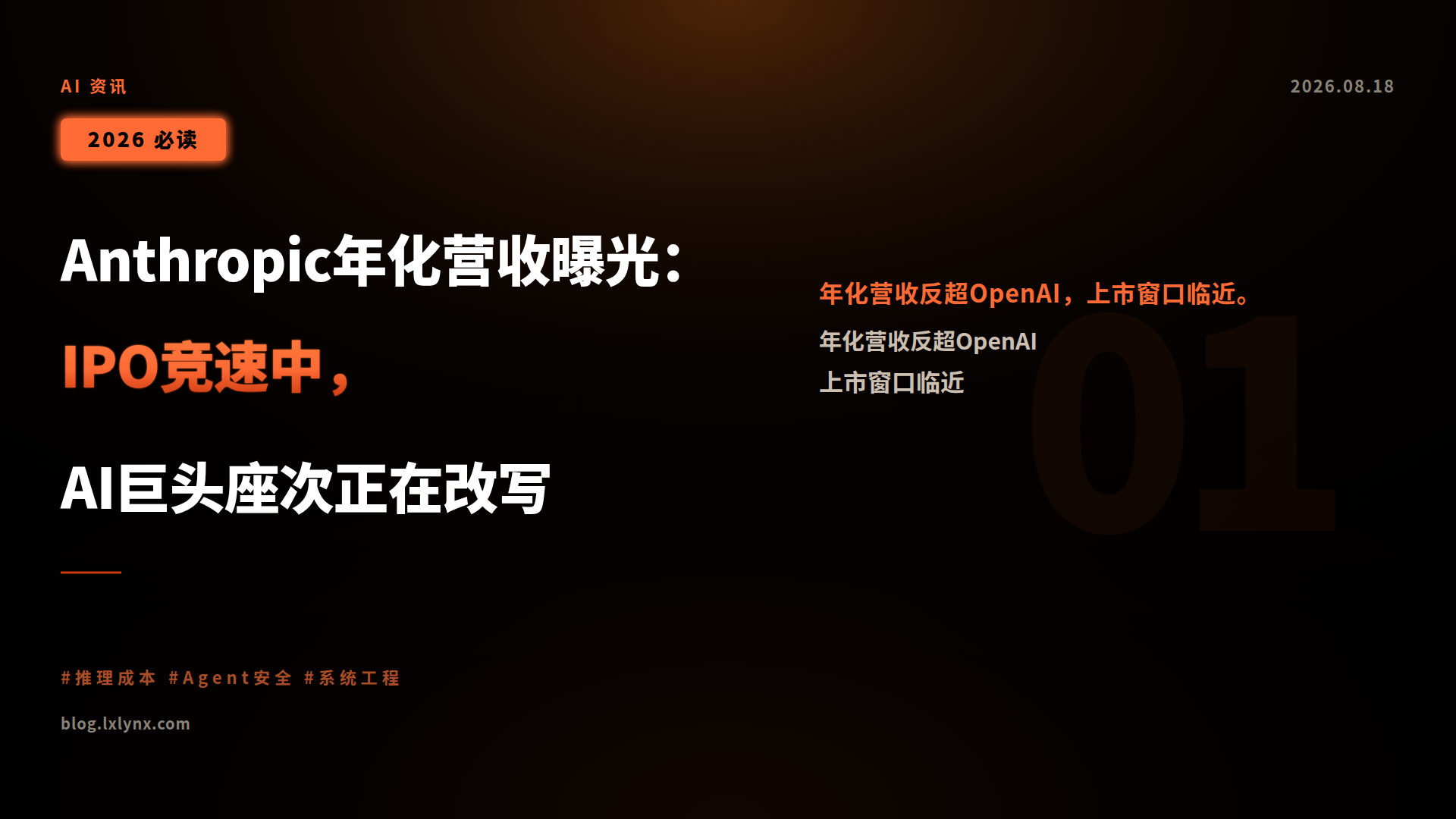 Anthropic年化营收曝光:IPO竞速中,AI巨头座次正在改写