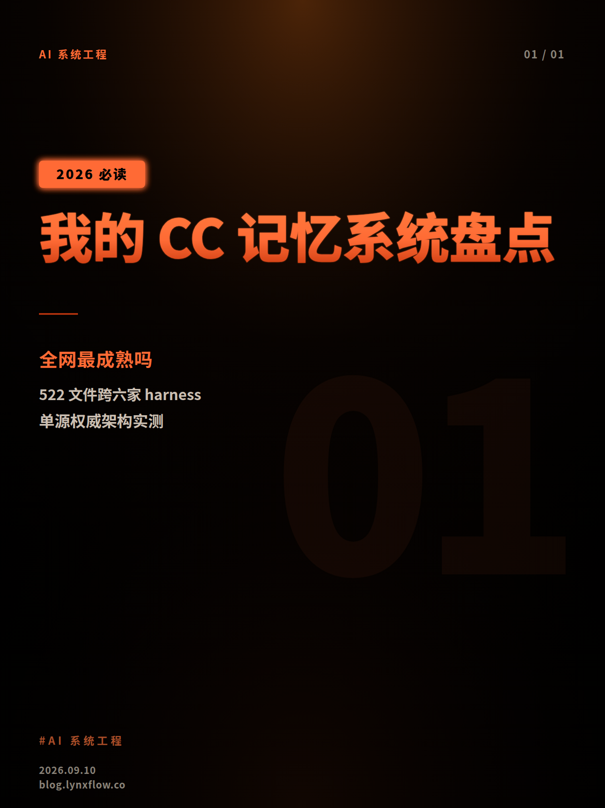 我的 Claude Code 记忆系统是不是全网最成熟？——跨 harness 自制方案 vs 开源生态深度盘点