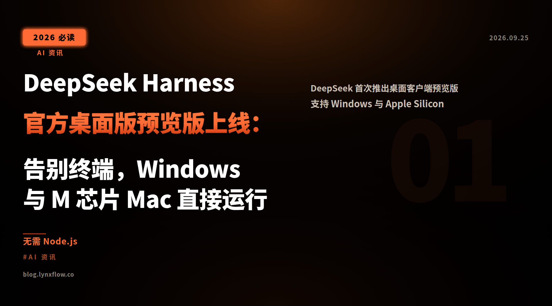 DeepSeek Harness 官方桌面版预览版上线:告别终端,Windows 与 M 芯片 Mac 直接运行