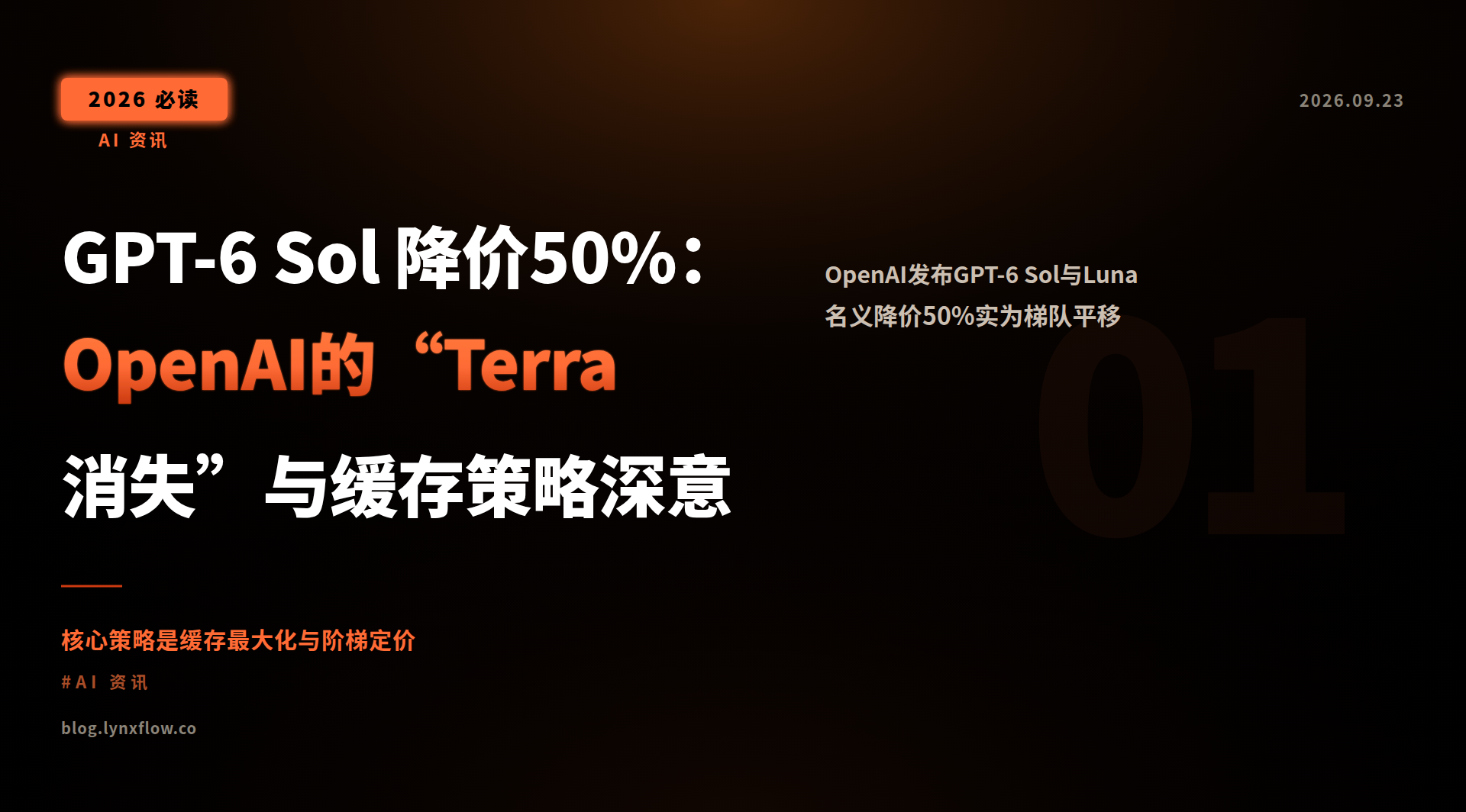 GPT-6 Sol 降价50%:OpenAI的“Terra消失”与缓存策略深意