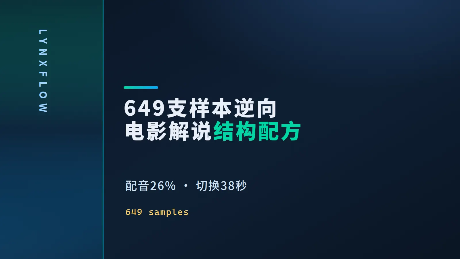 把头部电影解说拆到声学层:649支样本逆向出的结构配方