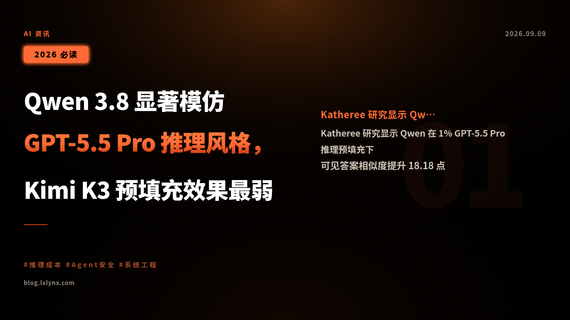Qwen 3.8 显著模仿 GPT-5.5 Pro 推理风格,Kimi K3 预填充效果最弱