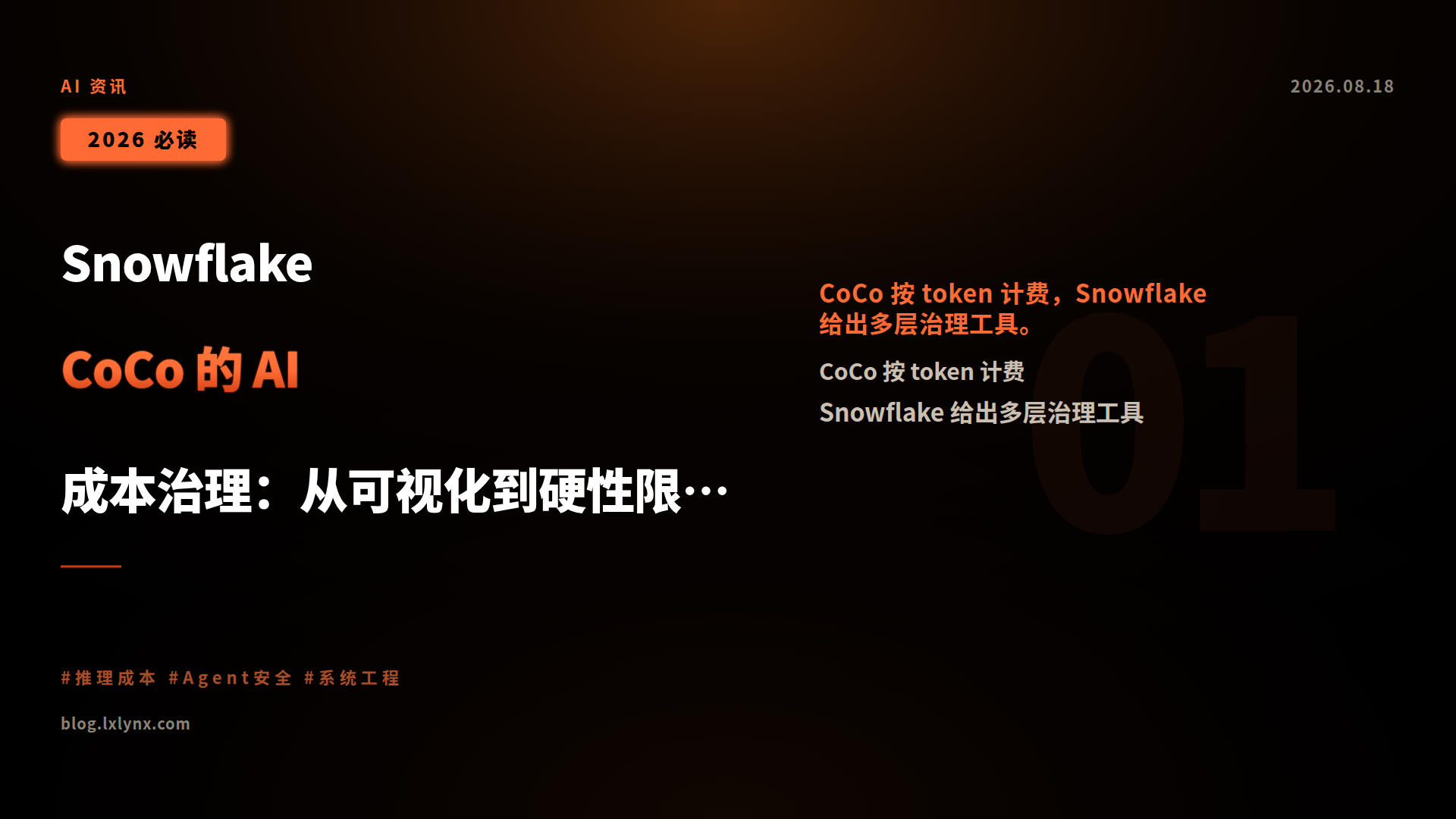 Snowflake CoCo 的 AI 成本治理:从可视化到硬性限额
